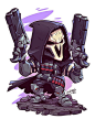 Derek Laufman on Instagram: “Finished Reaper. This was a fun character to draw. I'll have prints up for sale once I complete a set of 4. #chibi #overwatch #reaper…”
