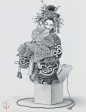 超精细的点绘插图，传统与现代的结合 / 日本艺术家 彌月風太朗  Futaro Mitsuki ​​​​