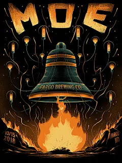 16款狂野视觉插画演出海报