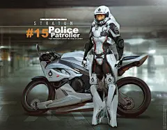 科幻_自行车_cop_作品编号:345918_高清CG插画、原画下载_千画网