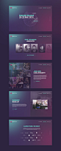Webdesign créative purple: 