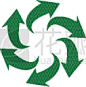 green arrow logo template design eps 10