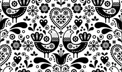 鸟类,工艺品,式样,斯堪的纳维亚半岛,可爱的,华丽的,挪威,瑞典,贺卡,纺织品