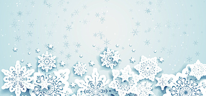 冰雪雪花圣诞节卡通唯美海报banner文艺小清新简约图库png图片网图片
