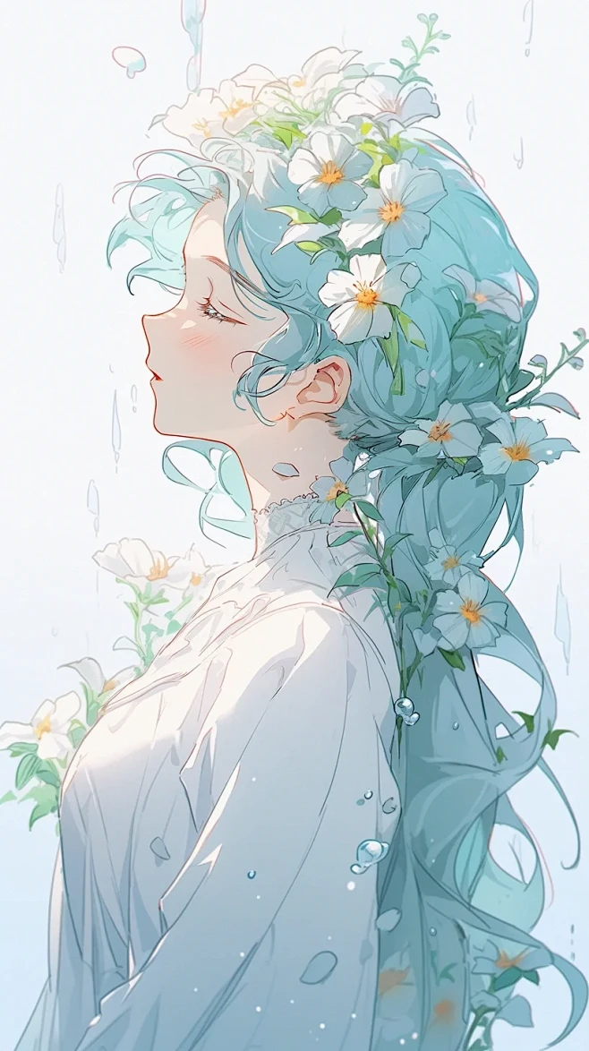✨春日，少女与花