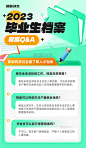 毕业生人才档案问答知识科普绿色海报