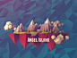 Dribbble - Angel Island 3D redux by Kevin McCarthy动态特效 GIF动画 演示动画 炫光动画 动态图片 流光粒子 动态光效 科幻特效
