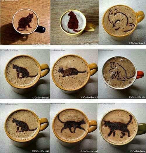 coffee cat art #meow
