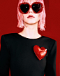 Photo by Moschino in Moschino with @moschino, @ervintan, @jeremyscott, @colinsim, @cittabellamalaysia, and @mavi__zen. May be an image of 1 person, makeup, eyewear, heart and turtleneck.