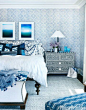 Moroccan blue patterns