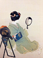 blackcoffeecinnamon:  Uemura Shouen (1875-1949)　上村松園  Toilette...