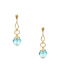 Azaara Blue & Clear Crystal Drop Earrings