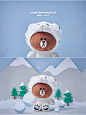 LINE FRIENDS布朗熊恐龙造型毛绒玩偶 45cm 送女友新年礼物公仔-tmall.com天猫