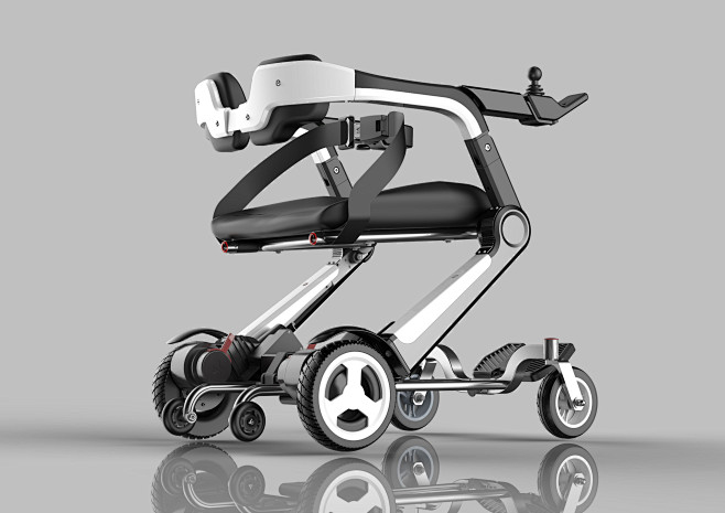 新型便携式电动折叠轮椅，