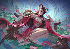 淑湘婷采集到古风插画女