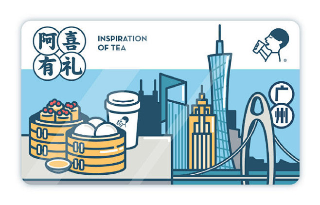 #喜茶设计# 阿喜有礼卡全新【城市系列】...
