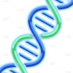 手绘-基因序列医疗元素贴纸3