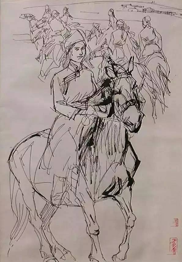 最新黄胄速写手稿200幅