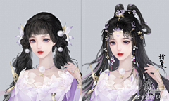 绵羊～采集到古风立绘-女