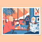L'AMOUR EN SUISSE : Illustration serie for the magazine le temps in SwitzerlandFour couples tell their storie 