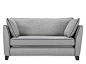 Wolseley 2 Seater Sofa, Wolf Grey Wool Mix