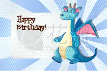 模板,龙,生日卡,生日,华丽的,请柬,图像,问候,庆祝,装饰