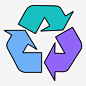 回收废物钢铁图标_88ICON https://88icon.com 回收 废物 钢铁 再利用 塑料 行星 海洋 温室 环境 地球 铜