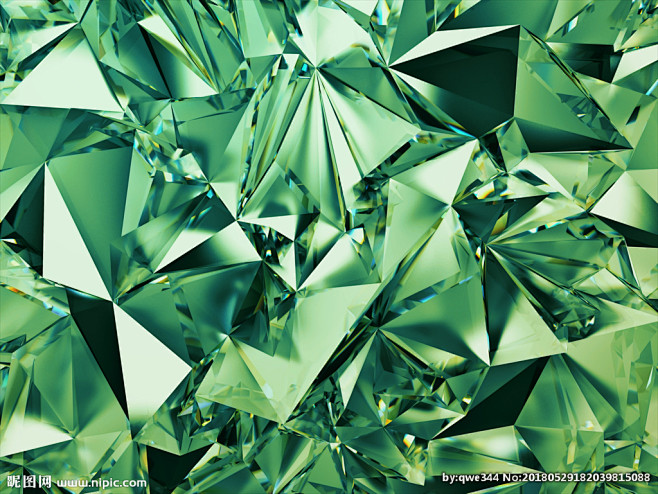 水晶绿宝石背景