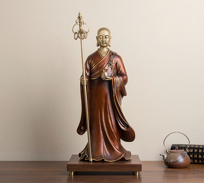 铜师傅 全铜摆件《地藏王之一》家居饰品 ...