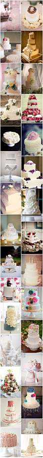 

创意工坊：33款婚礼蛋糕，每一款都是精心挑选。@我是婚纱控 



