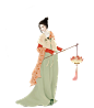 古风提灯美女_