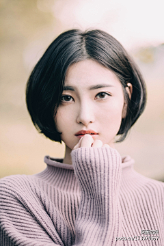 Vincent-hu采集到短发妹妹真是太靓啦