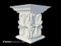 科林斯石柱雕刻模型