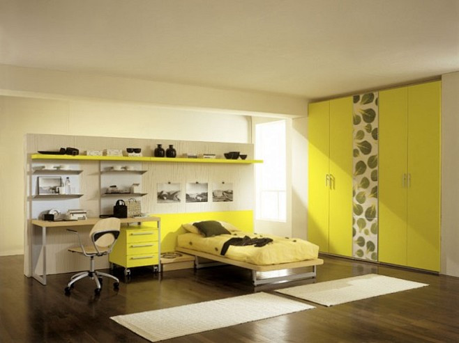 温暖的黄色系室内设计作品欣赏(8)
