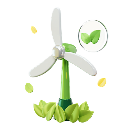 Eco Leaf 3D Icon