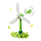 Eco Leaf 3D Icon