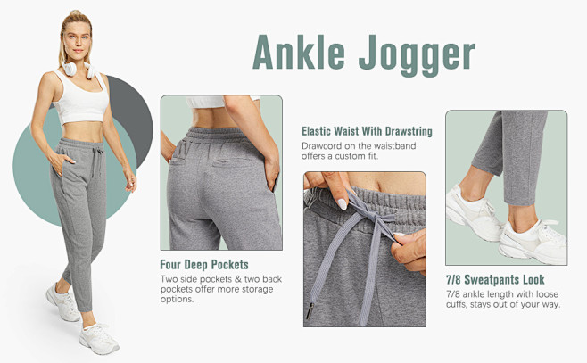 ankle jogger sweatpa...