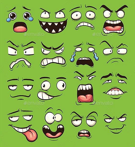 Cartoon Faces by mem...