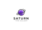 星球星环标志logo矢量图设计素材