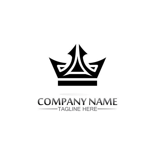 皇冠王冠，logo标志矢量图素材-花瓣网