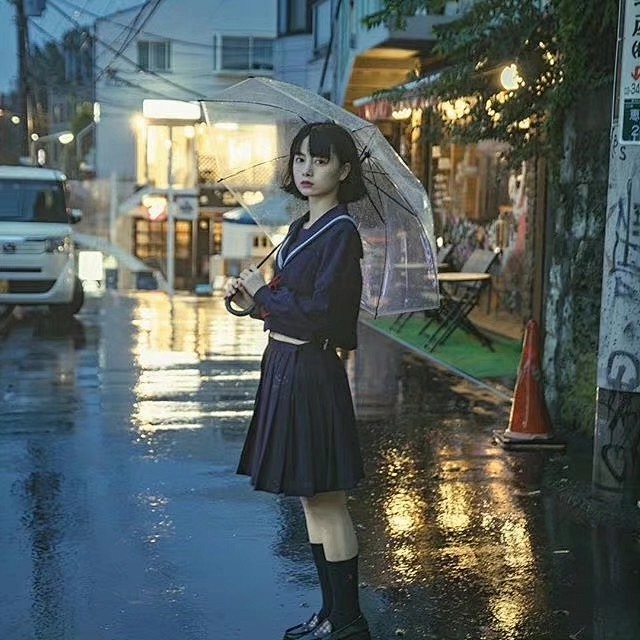 打伞