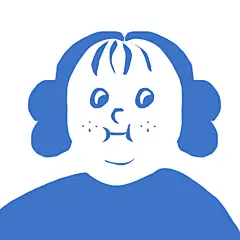 插画头像胖女孩