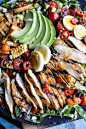 Mexican grilled chicken cobb salad