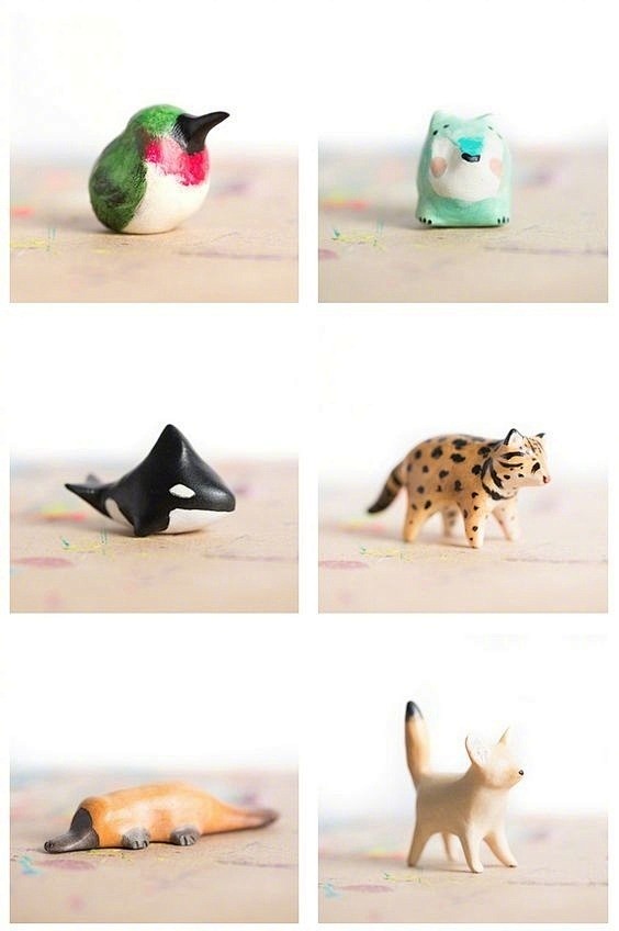 【可爱的黏土小动物​】#设计秀# #设计...