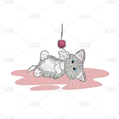 可爱的小猫玩
