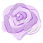 手绘蜡笔-油画棒花朵贴纸-玫瑰花图片_手绘元素图片素材-花瓣网
