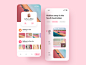 Share travel app pink iphonex app ui