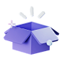 Empty Box 3D Icon