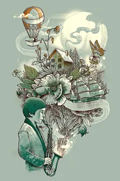Dzeri29 环保插画作品欣赏