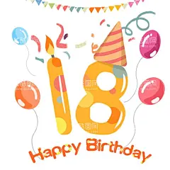 18岁生日快乐元素  - 源文件下载【酷图网】18岁,成人礼,生日海报,生日快乐,生日,快乐,生日会,生日会背景,生日快乐晚会,生日祝福,过生日,生日晚会,生日背景,生日图片,生日宴,满月宴会,百日宴,生日展板,生日派对,生日快乐海报,生日快乐背景,生日聚会,生日贺卡,生日酒会,生日模版,生日素材,生日元素,生日主题,生日宴会